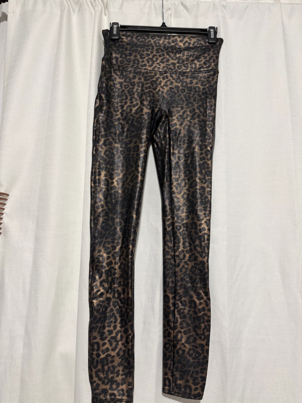 Leopard Print Spanx High-Waist Leggings - Brown & Black